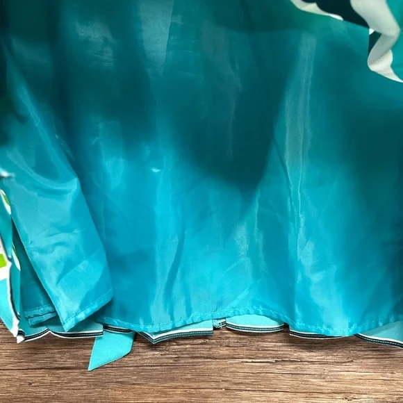 Talbots Blue and White Pleated A-Line Sundress - Picture 3 of 7